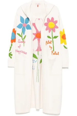 MIRA MIKATI Embroidered floral long cardigan