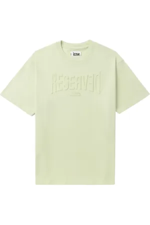 Izzue Debossed-slogan cotton T-shirt