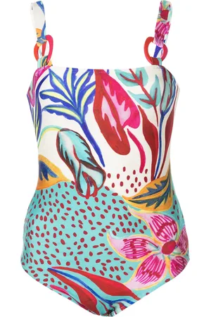 PATBO Flora square-neck swimsuit