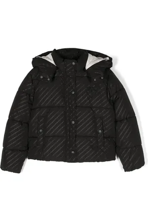 Pinko Logo-print padded hooded jacket