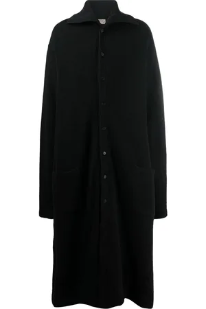 YOHJI YAMAMOTO Fine-knit ankle-length coat