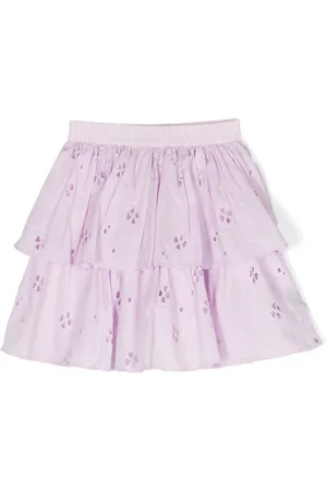Molo Brigitte broderie-anglaise tiered skirt