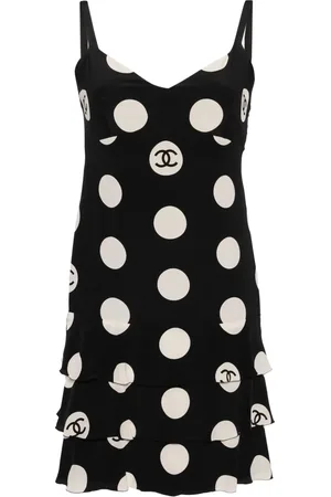 CHANEL 1997 Sleeveless Dot Dress