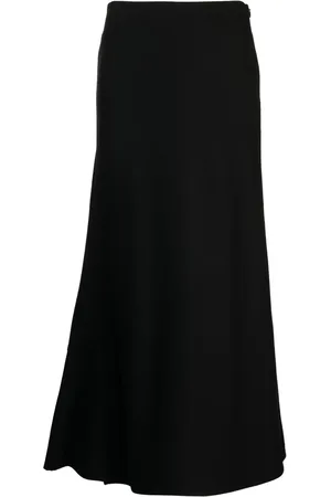 YOHJI YAMAMOTO Milling Serge flared midi skirt