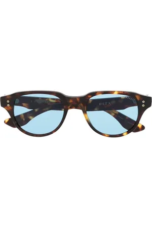 DITA EYEWEAR Tortoiseshell-effect round-frame sunglasses