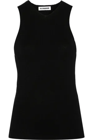 Jil Sander V-neck wool tank top