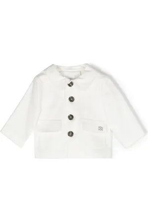 DOUUOD KIDS Logo-print stretch-cotton jacket