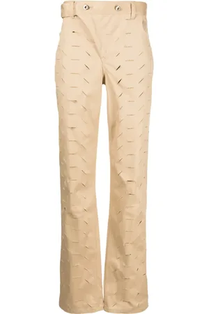 JUNTAE KIM Ripped straight-leg trousers