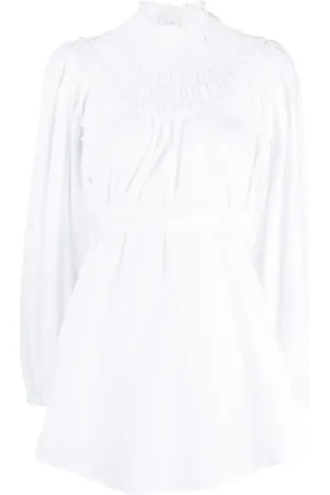 Patou Tie-waist organic cotton blouse