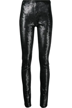 JUNYA WATANABE Mid-rise high-shiny leggings