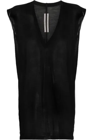 Rick Owens Semi-sheer cotton tank top
