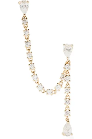 Anita 14K yellow diamond drop earring