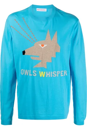 WALTER VAN BEIRENDONCK Owl knitted long-sleeved T-shirt