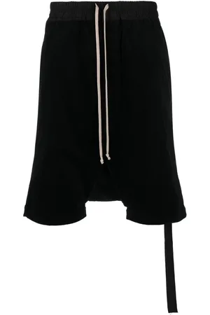 Rick Owens Drawstring drop-crotch shorts