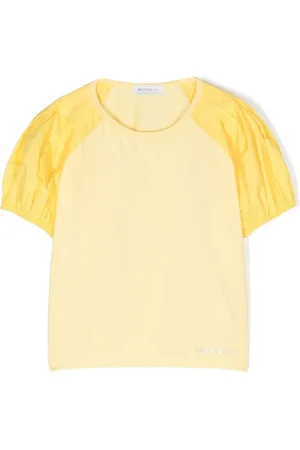 MONNALISA Rhinestone-logo detail T-shirt