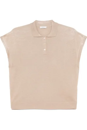 PESERICO SIGN Fine-knit polo shirt