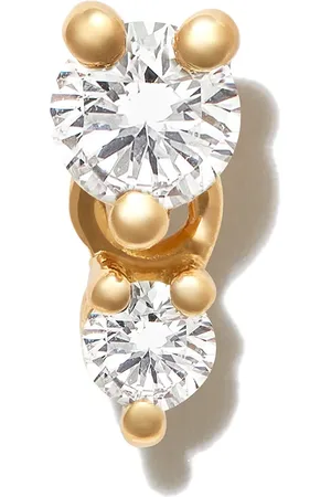 DELFINA DELETTREZ 18kt yellow Dancing Diamonds single stud earring
