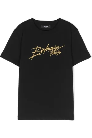 Balmain Logo-embroidered cotton T-shirt