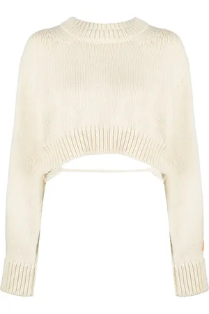 Heron Preston Open-back cropped wool jumper