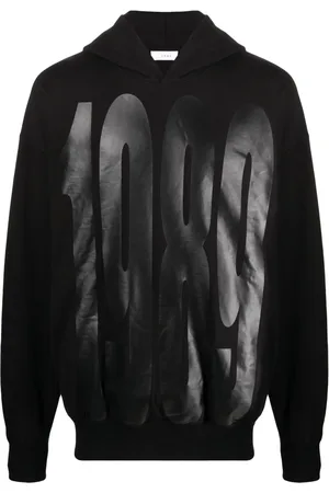 1989 STUDIO Logo-print cotton hoodie