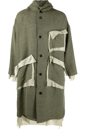 Sulvam Deconstructed single-breasted coat