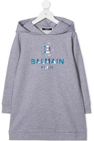 Balmain Logo-print hooded dress