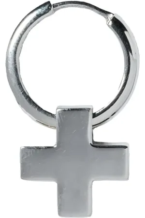PARTS OF FOUR Cross-charm hoop earring