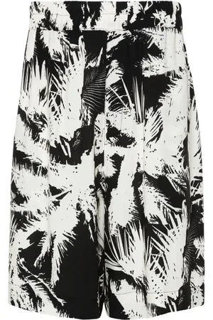 LANEUS Abstract-print shorts