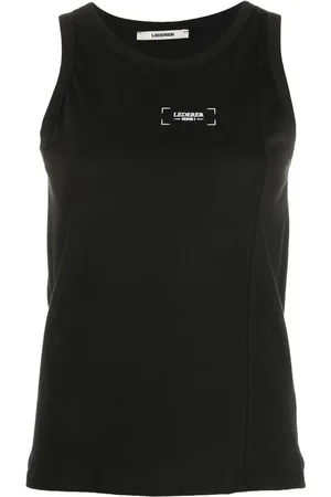 MAX & MOI Graphic text-print vest