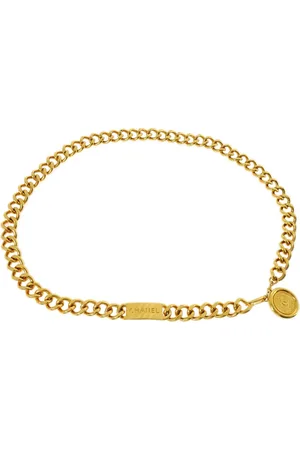 CHANEL 1990-2000s Medallion chain-link belt