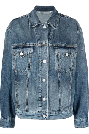 Palm Angels Sunrise-print denim jacket