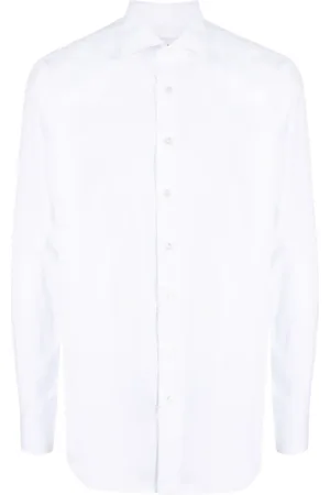 LARDINI Poplin button-up cotton shirt