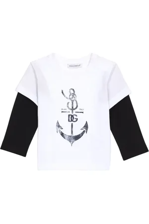 Dolce & Gabbana DG anchor-print cotton T-shirt