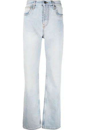 Etro Logo-embossed straight-leg jeans
