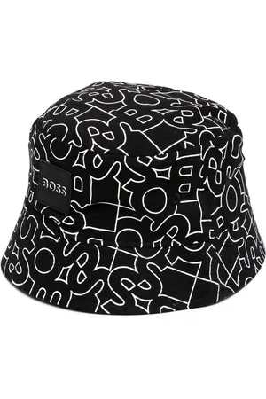 HUGO BOSS Letter-print bucket-hat