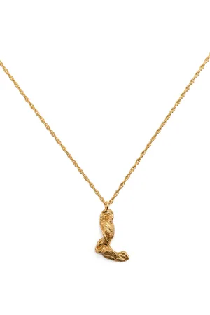 Lee L alphabet-charm necklace