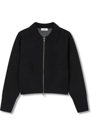 Studio Tomboy Classic-collar zip-up cardigan