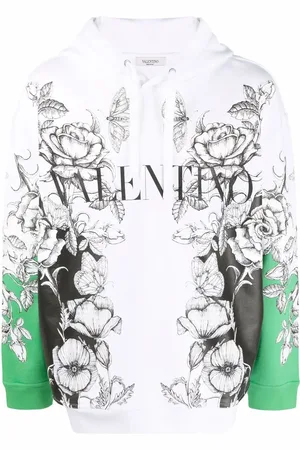 VALENTINO GARAVANI Dark Blooming print hoodie