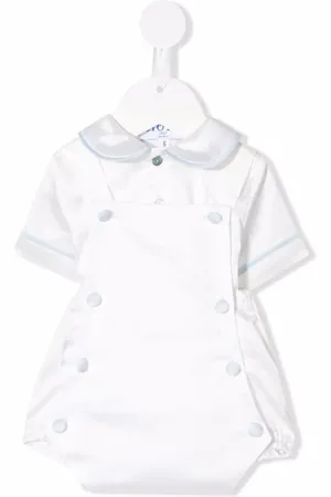 SIOLA Peter pan-collar buttoned playsuit