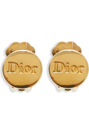 Dior Logo-engraved clip-on earrings