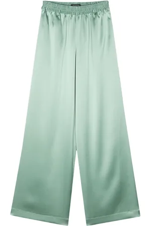 GIANLUCA CAPANNOLO Antonella satin finish palazzo pants