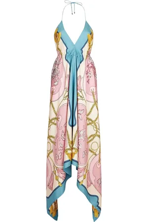 Etro Halterneck handkerchief maxi dress