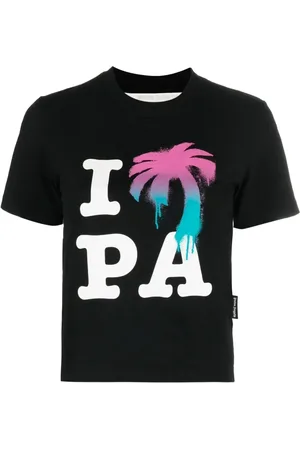 Palm Angels Logo-print organic cotton T-shirt
