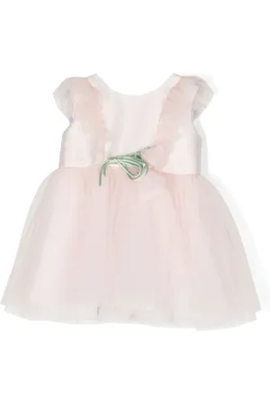 MONNALISA Floral-appliqué sleeveless dress