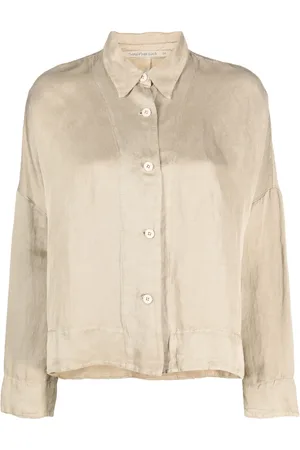 TRANSIT Oversized linen-blend shirt jacket