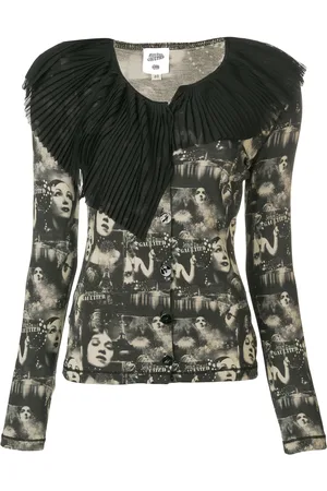 Jean Paul Gaultier Faces printed cardigan