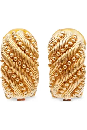 Dior Twist-detail clip-on earrings