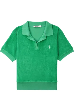 Sporty & Rich Logo-embroidered cotton polo shirt