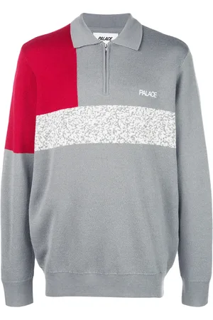 PALACE Colour-block zipped jumper