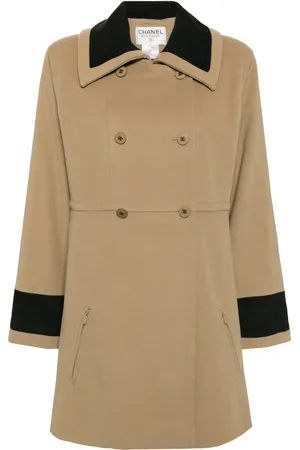 CHANEL 1998 wool double-breasted coat
